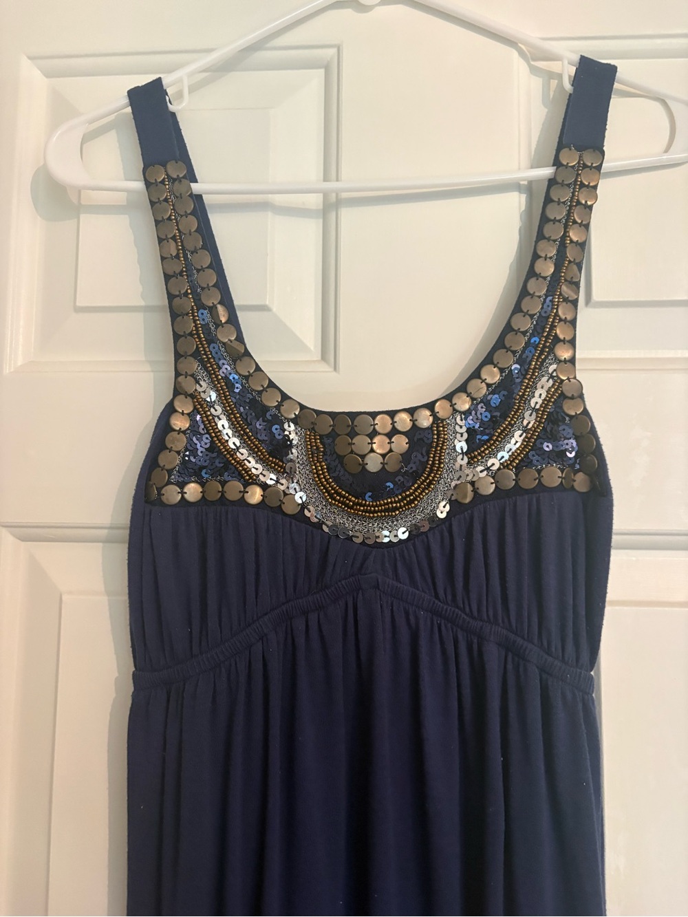 bailey blue Navy and dress with embellishment
